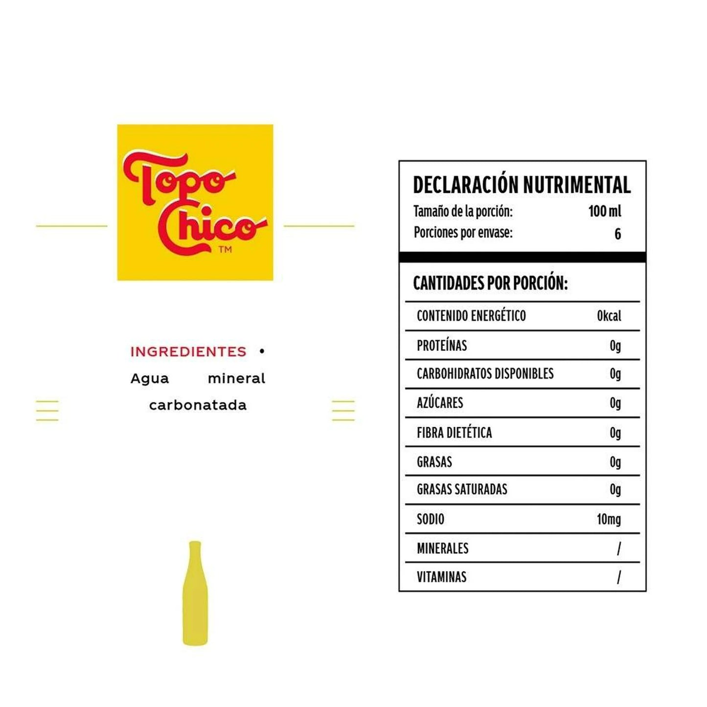 Agua mineral Topo Chico 600 ml