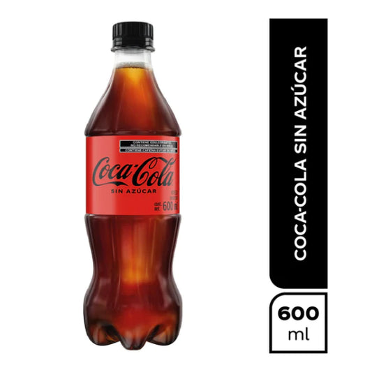 Coca Cola Sin Azucar 600 ml