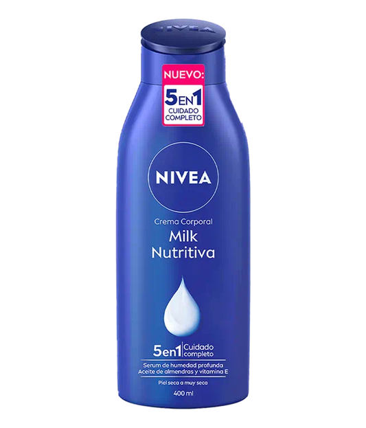 Crema Corporal Nivea Milk Nutritiva 400 ml