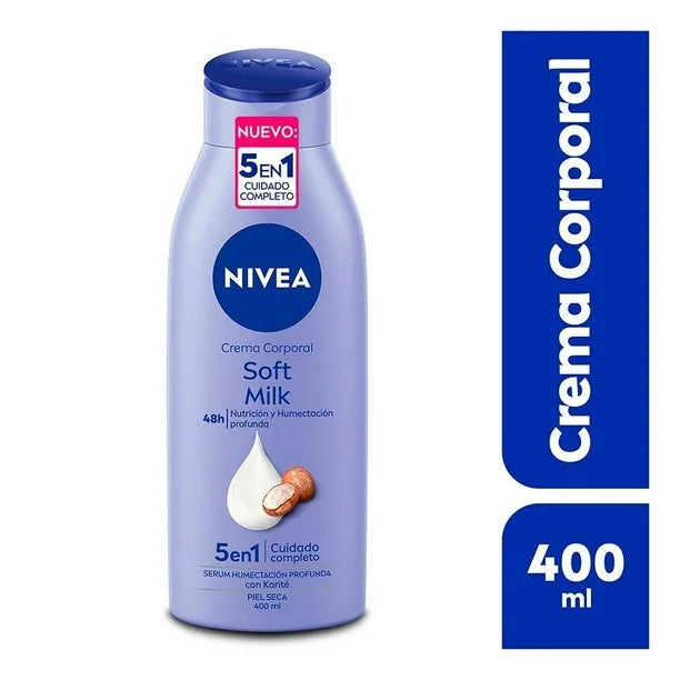 Crema Corporal Soft Milk Nivea 400 ml