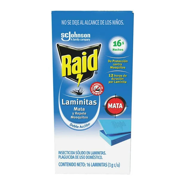 Insecticida Raid Laminitas 12 Piezas