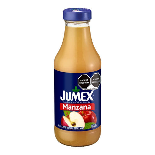 Jumex Nectar Manzana Vidrio 450 ml