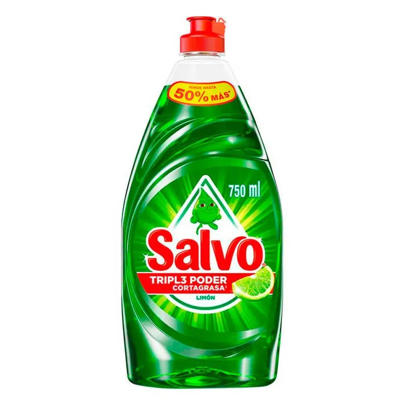 Lavatrastes Líquido Salvo Limón 750 ml