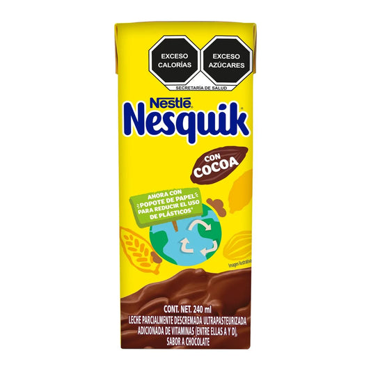 Leche Nestlé Nesquik sabor chocolate 240 ml