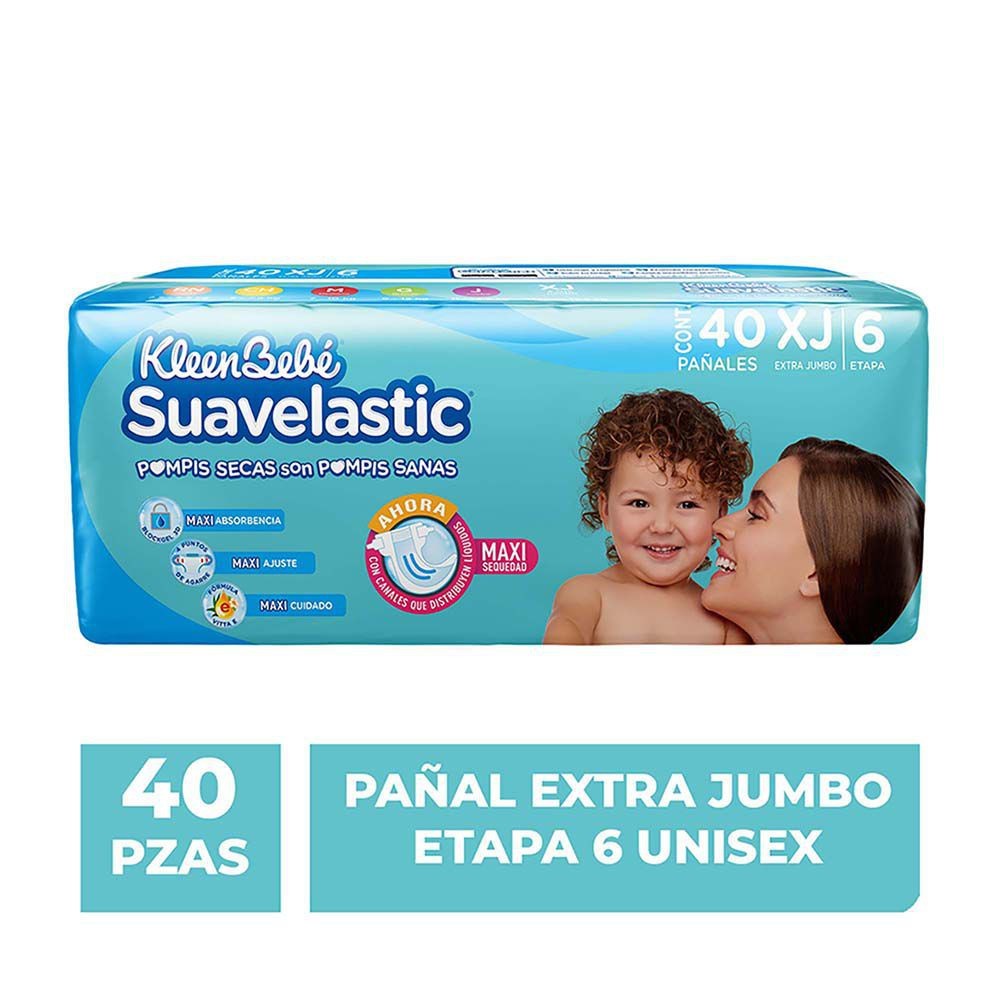 Pañal Suavelastic Max XJ Etapa 6 40 Piezas