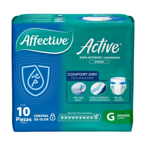 Protector Ropa Interior Adulto Affective Grande 10 Piezas