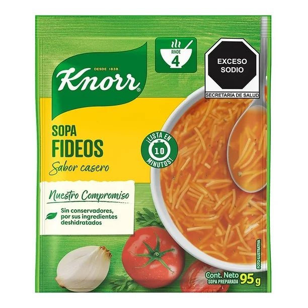 Sopa Knorr Instantanea Fideos 95 g