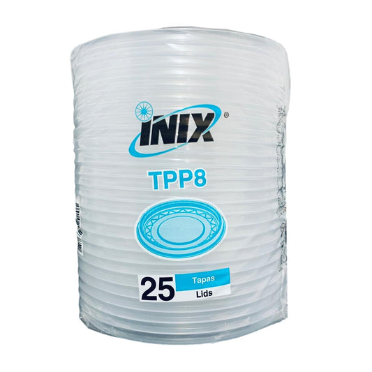 Tapa Inix Universal para vaso plastico 25 Piezas