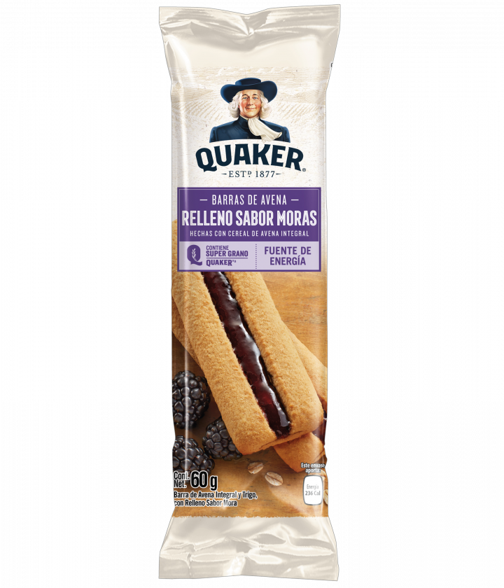 Barras de Avena Quaker Sabor Mora 60 gr