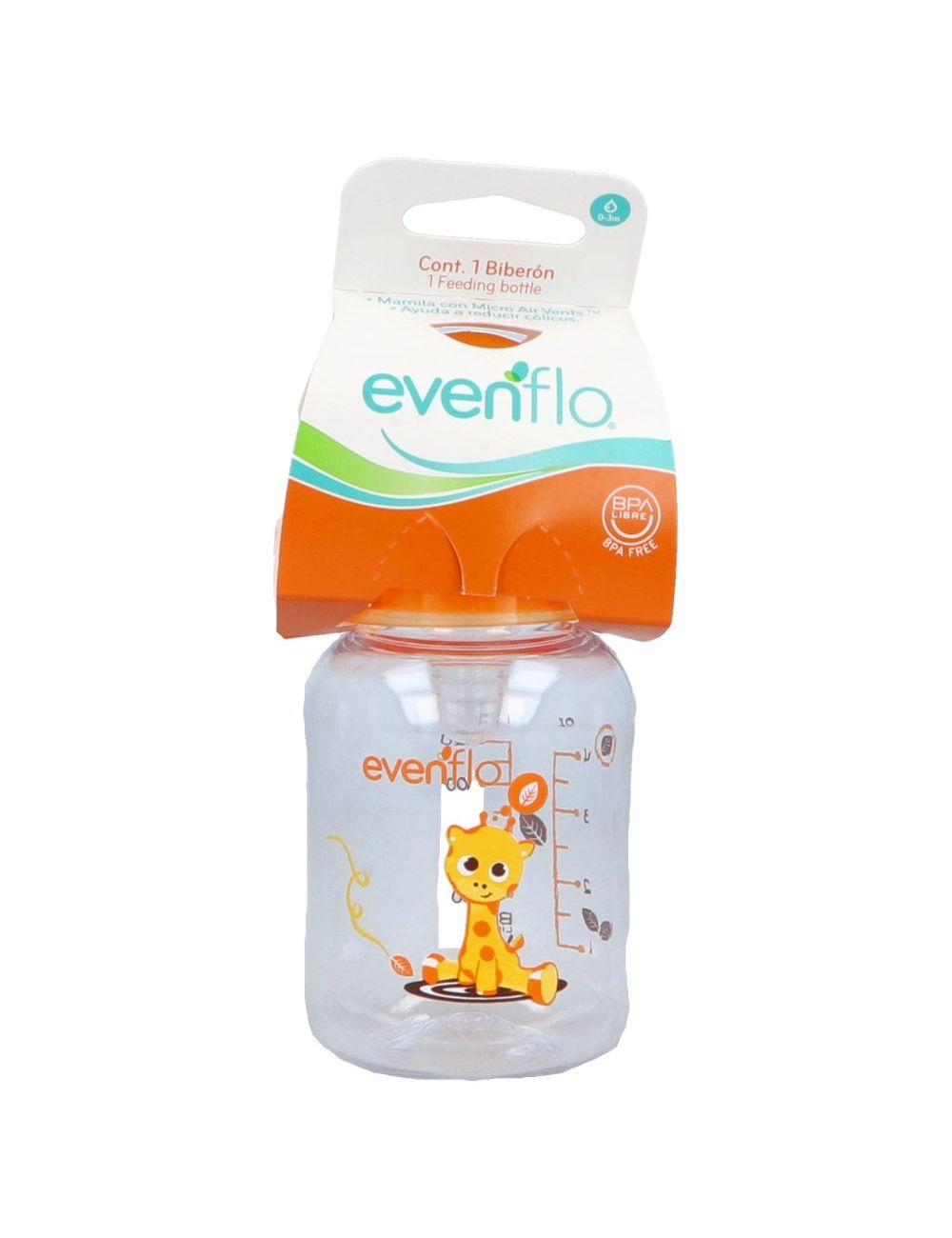 Biberon Evenflo 120 ml silicon