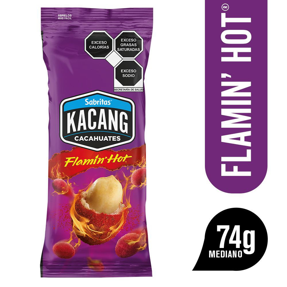 Cacahuate Japones Kacang Flamin Hot 74 gr