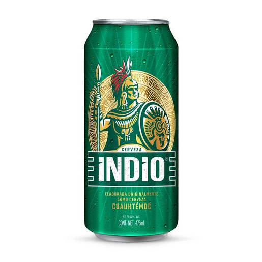 Cerveza Indio Lata 473 ml