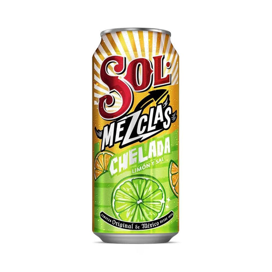 Cerveza Sol Chelada Limon y Sal Laton 473 ml