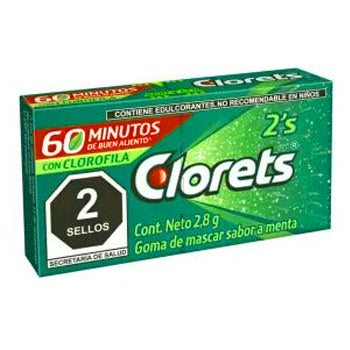 Chicle Clorets Plus 2 Pastillas 2.8 gr