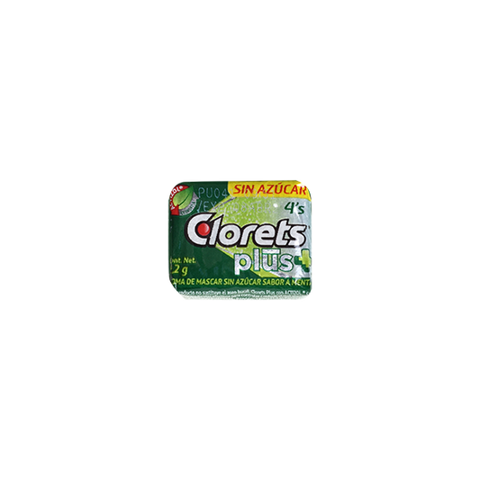 Chicle Clorets Plus 4s