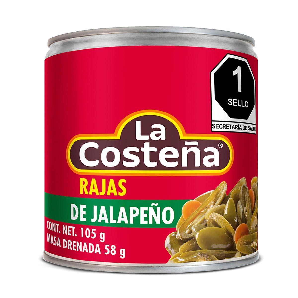 Chiles Jalapeños La Costeña en Rajas 105 gr