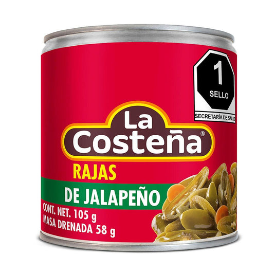 Chiles Jalapeños La Costeña en Rajas 105 gr