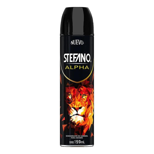 Desodorante en Aerosol Stefano Alpha Para Caballero 159 ml