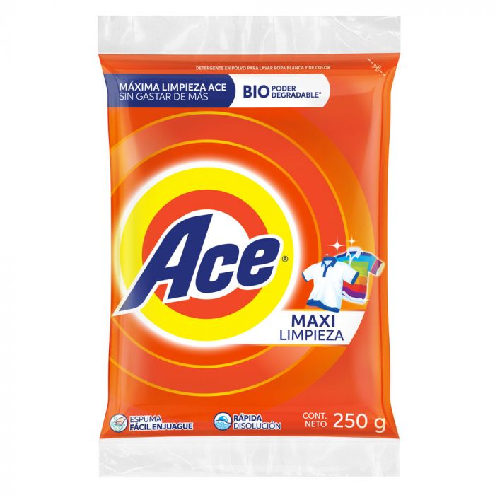 Detergente Ace Regular 250 gr