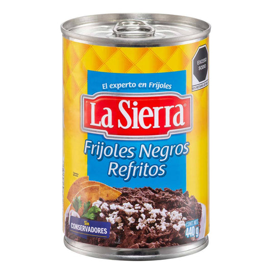 Frijoles Negros Refritos La Sierra 440 gr