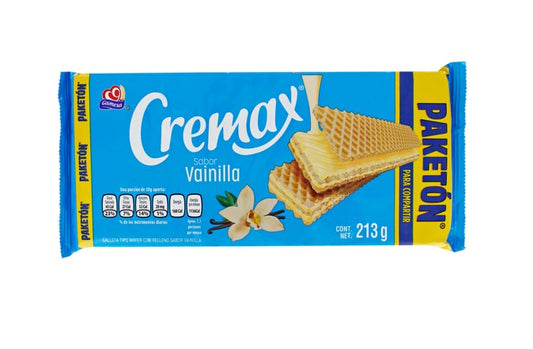 Galleta Cremax Paketon Sabor Vainilla 213 gr