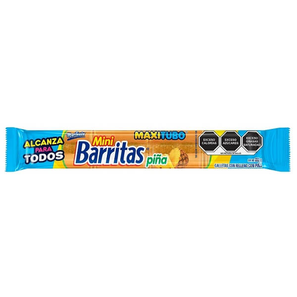 Galletas Maxi tubo Barritas Piña 222 gr