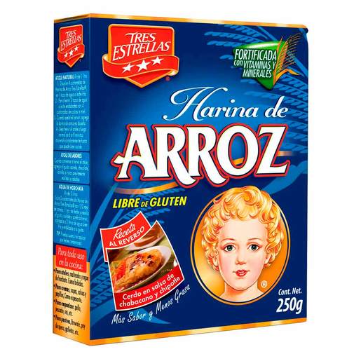 Harina de Arroz Tres Estrellas 250 gr