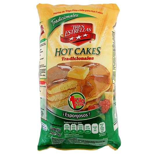 Harina para Hot Cakes Tres Estrellas 1 kg