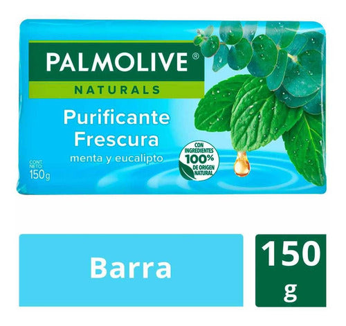 Jabon Pallmolive Naturals Menta y Eucalito 150 gr