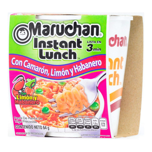 Maruchan Camaron, limon y Habanero 64 gr