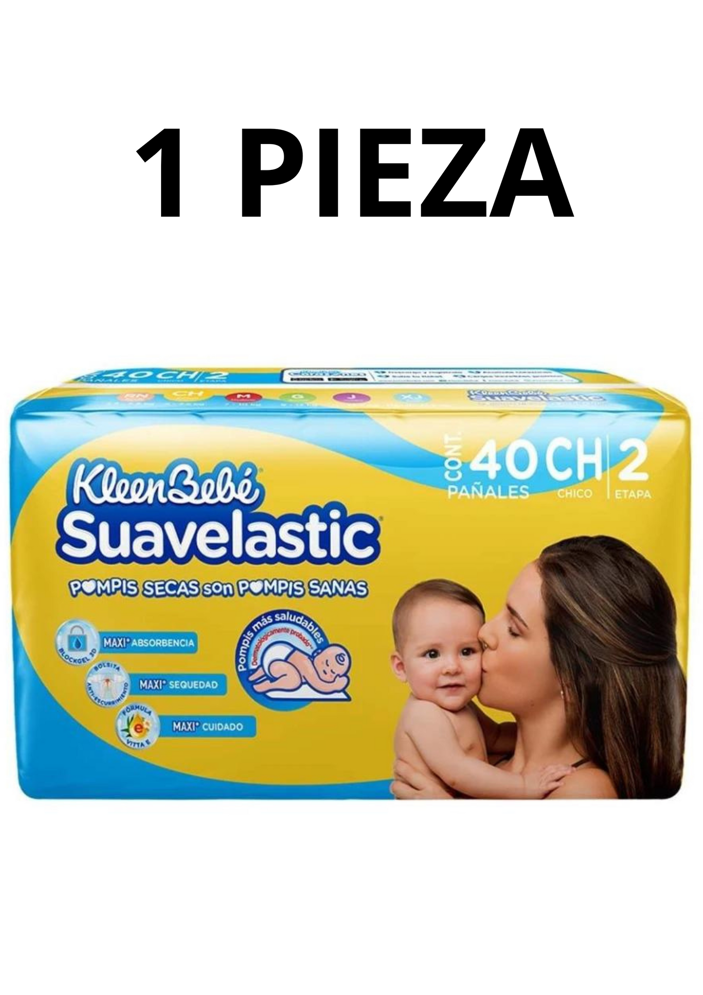 Pañal Suavelastic Max Chico Etapa 2  1 Pieza