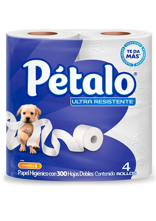 Papel Higienico Petalo Ultra Resistente 300 hojas