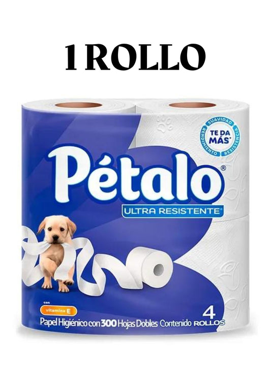 Papel Higienico Petalo Ultra Resistente 400 hojas 1 Rollo