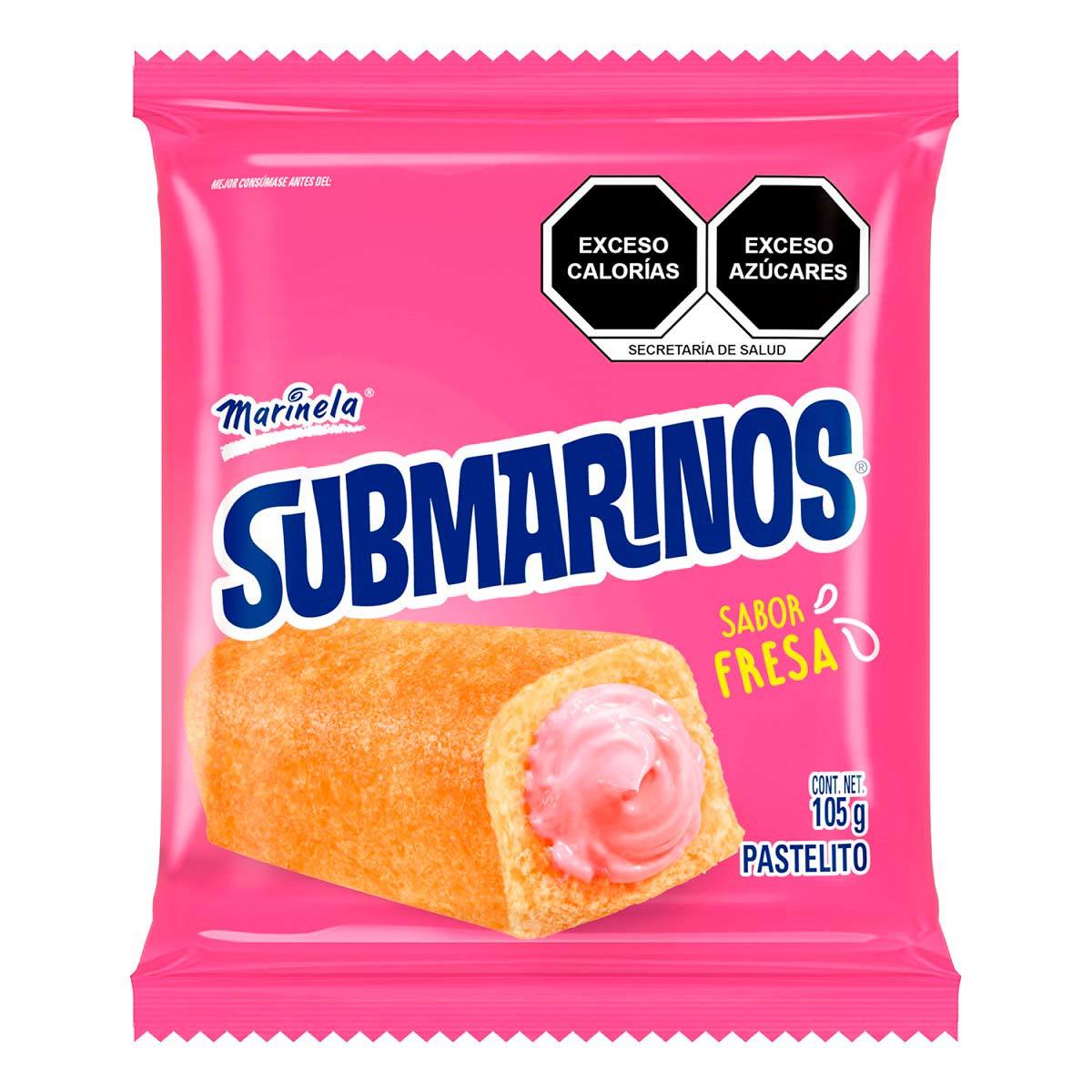 Pastelito Submarinos Fresa 105 gr