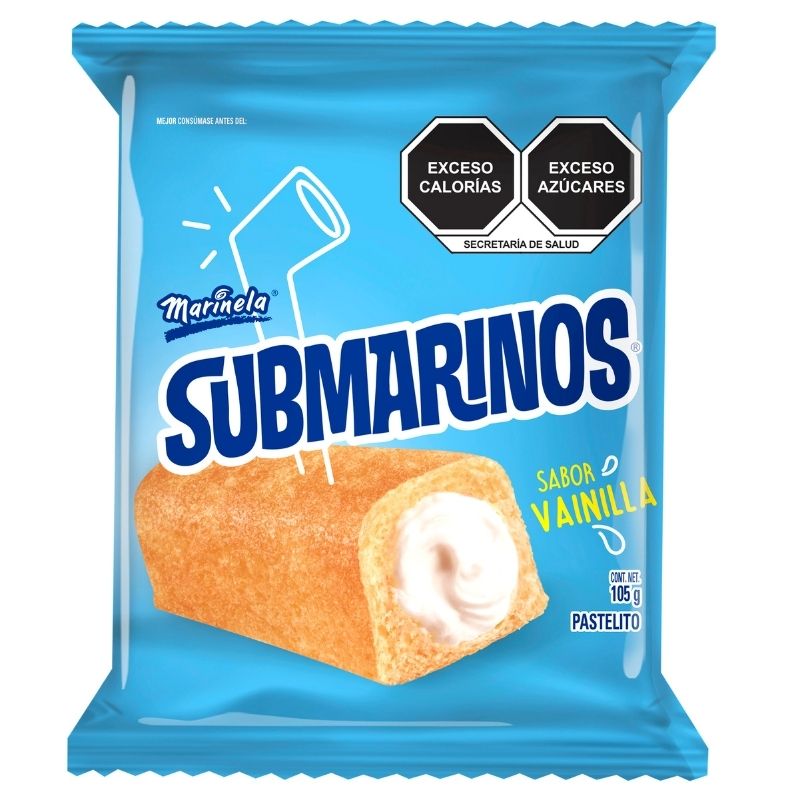 Pastelito Submarinos Vainilla 105 gr