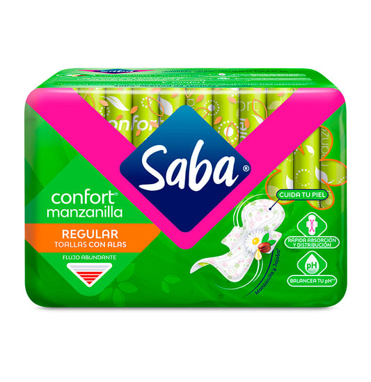 Saba Confort Regular Con Alas 10 Piezas