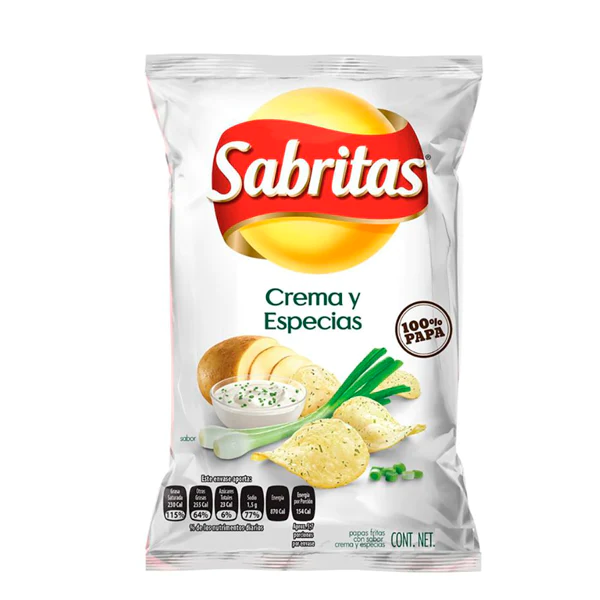 Sabritas Crema y Especias 42 gr