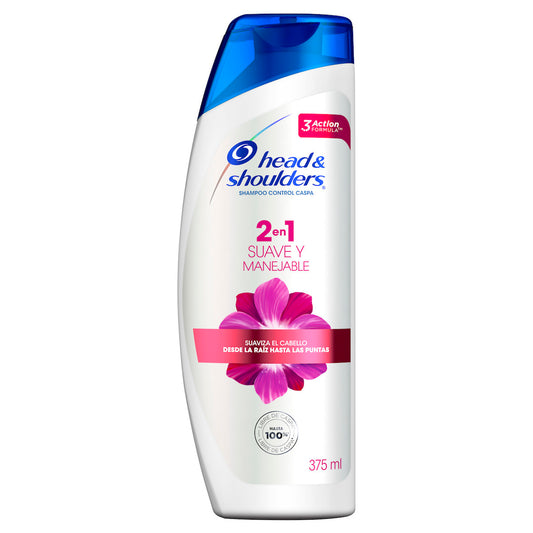 Shampoo Head Shoulders Suave y Manejable 375 ml