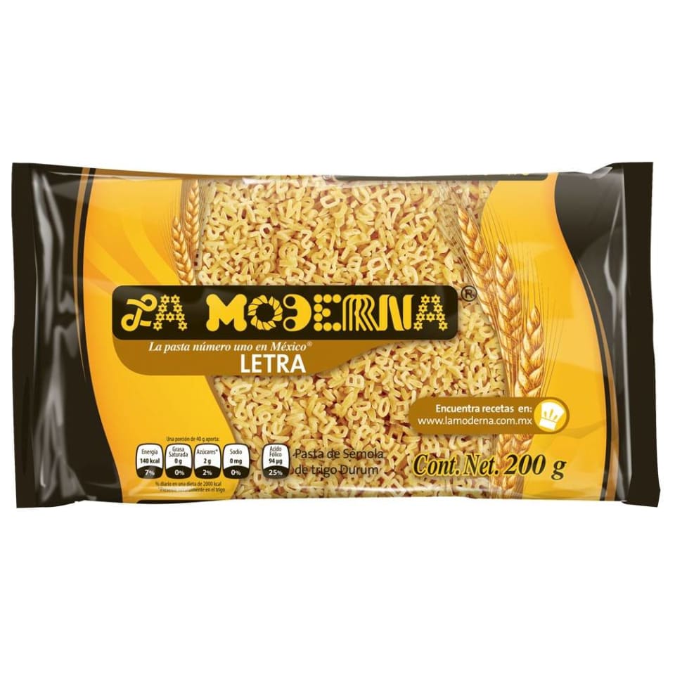 Sopa La Moderna Letra 200 gr