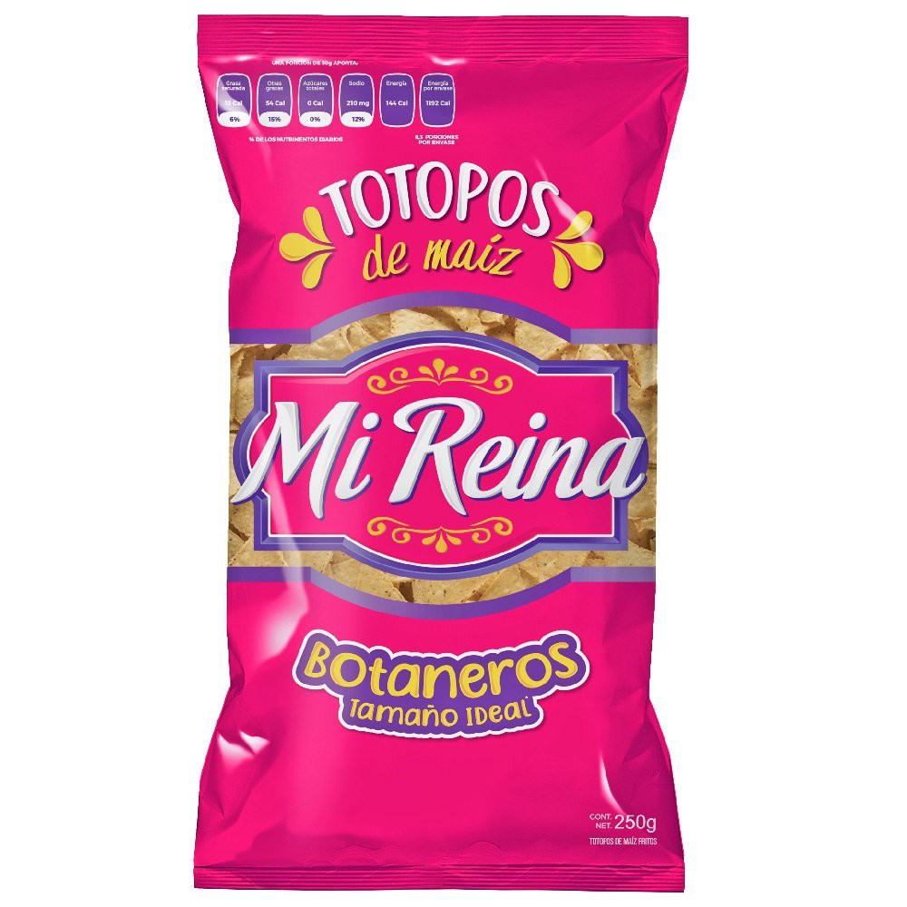 Totopos Fritos Mi Reina 250 gr