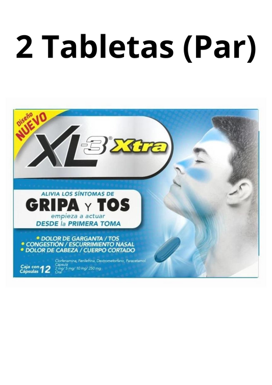 XL-3 Xtra Gripe y Tos 250 mg