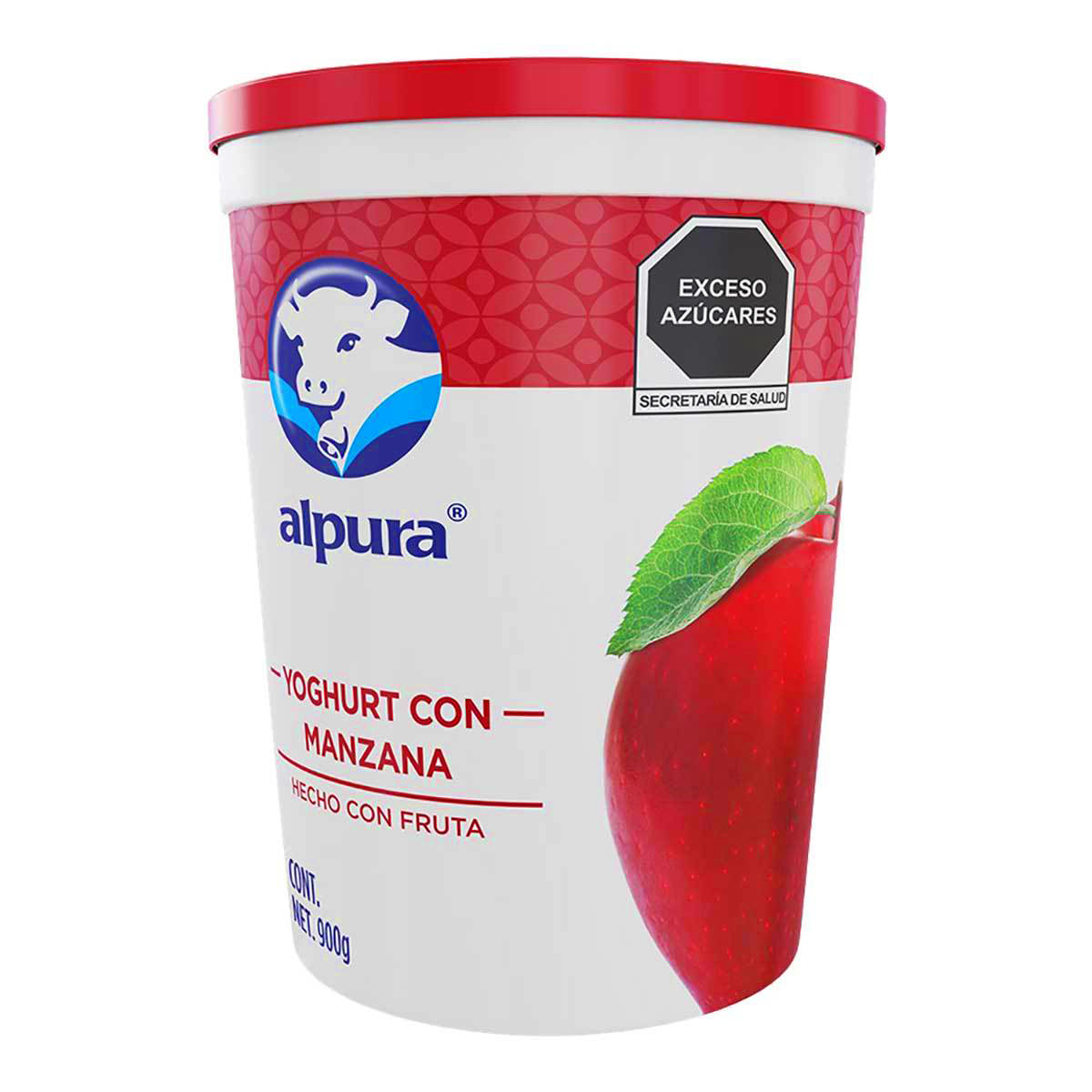 Yogurt Alpura Batido con Manzana 900 gr