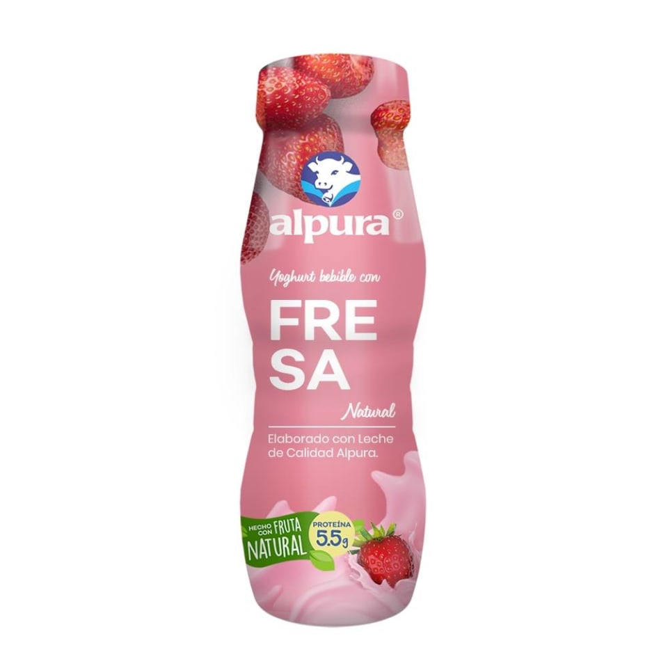 Yoghurt Bebible Alpura con Fresa  220 gr