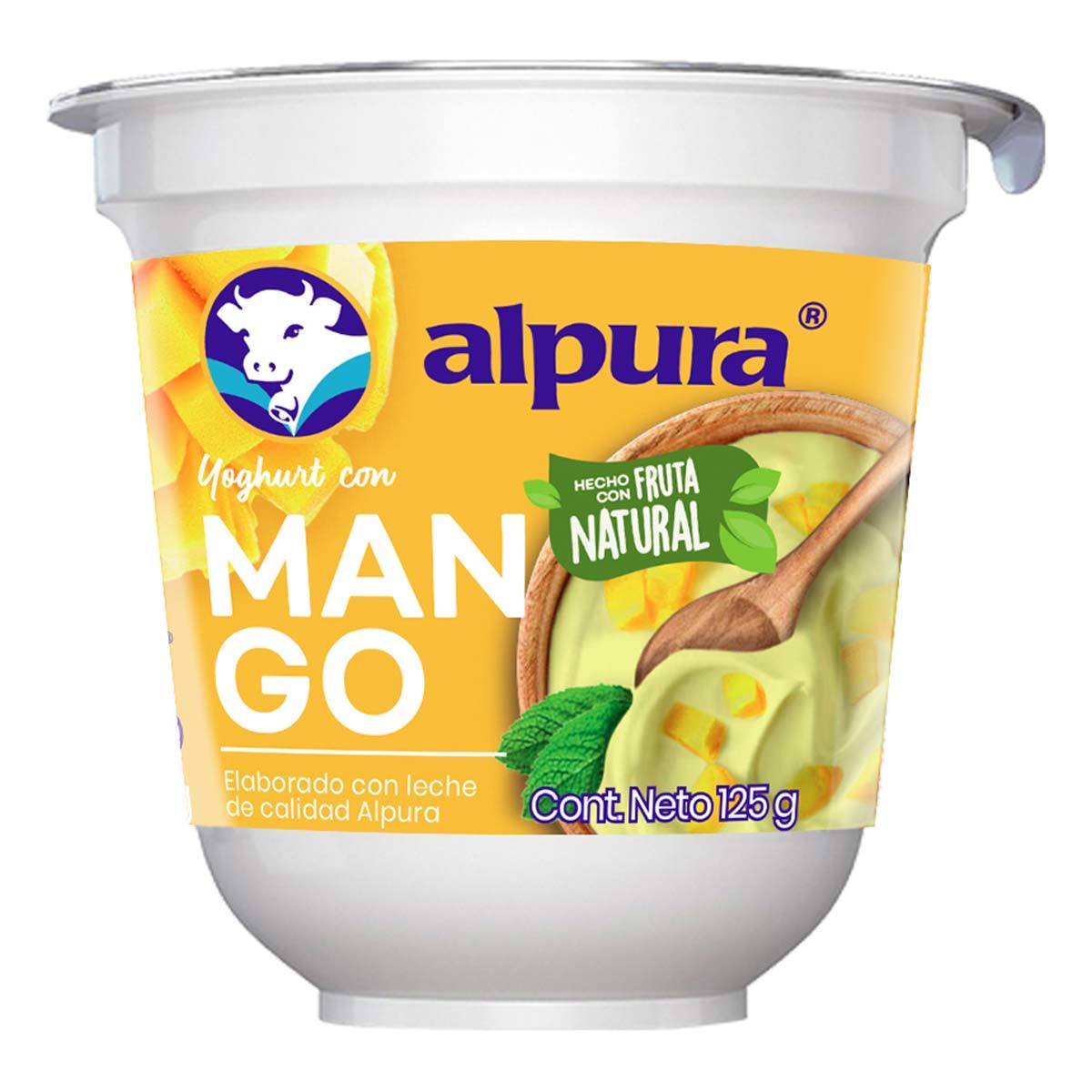 Yoghurt Vasito Alpura con Mango 125 gr